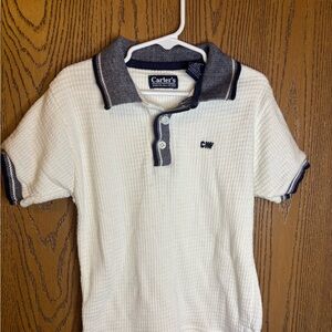 Vintage Carter's Boys Knit Polo Shirt Size 5/6